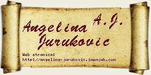Angelina Juruković vizit kartica